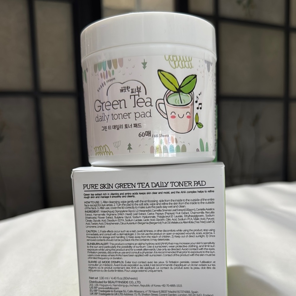 Green Tea Daily Toner Pads - 60 Pads - Picture 7 of 7